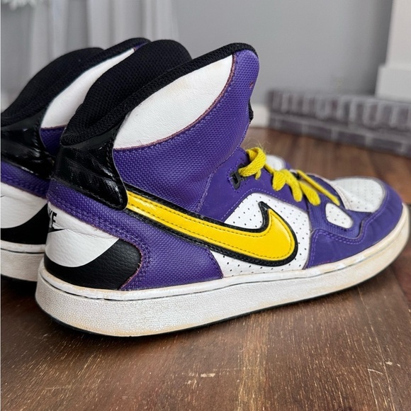 RARE NIKE LA Lakers Son Of Force Retro Basketball Shoes - Picture 5 of 8